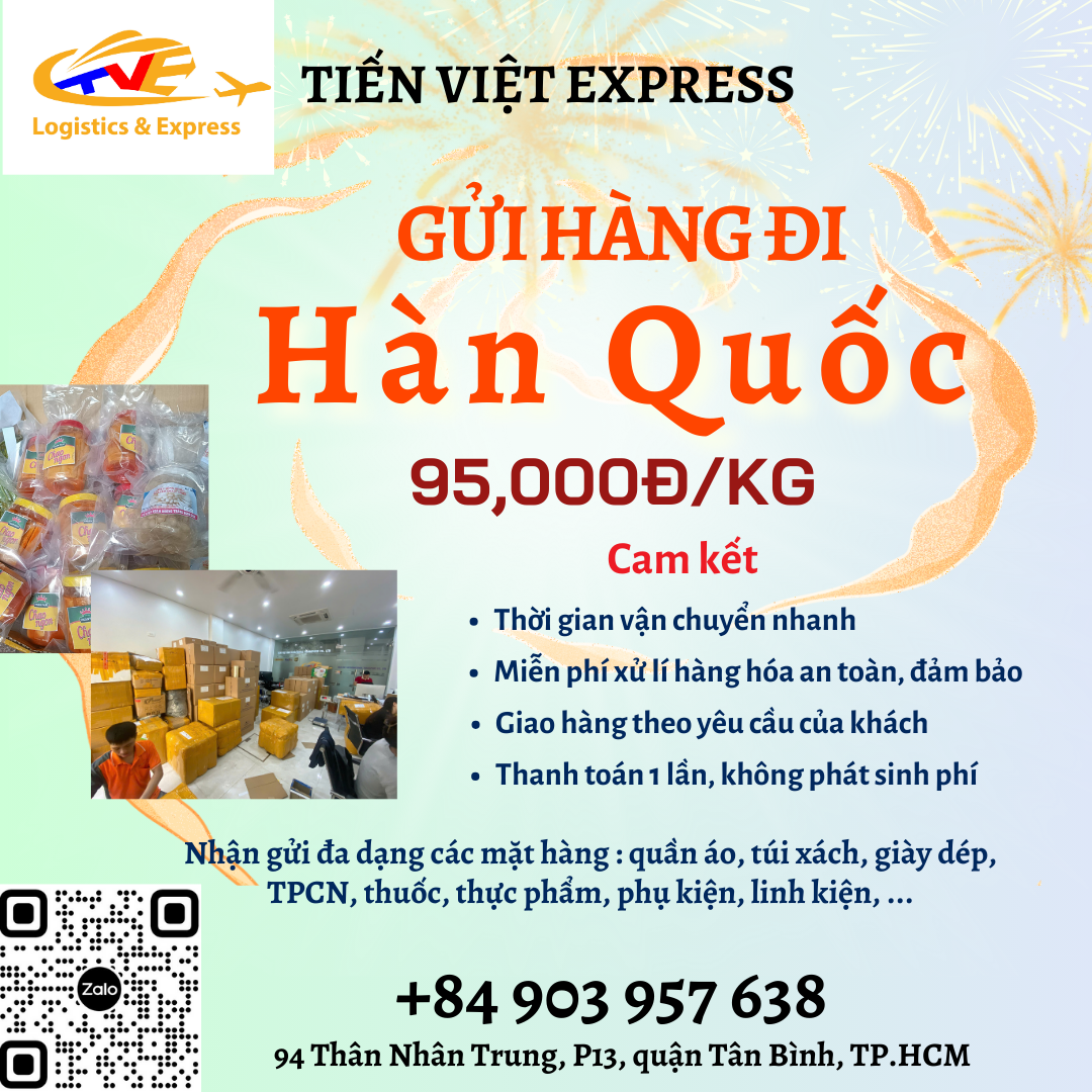 Gửi hàng đi Hàn Quốc - Tiến Việt Express